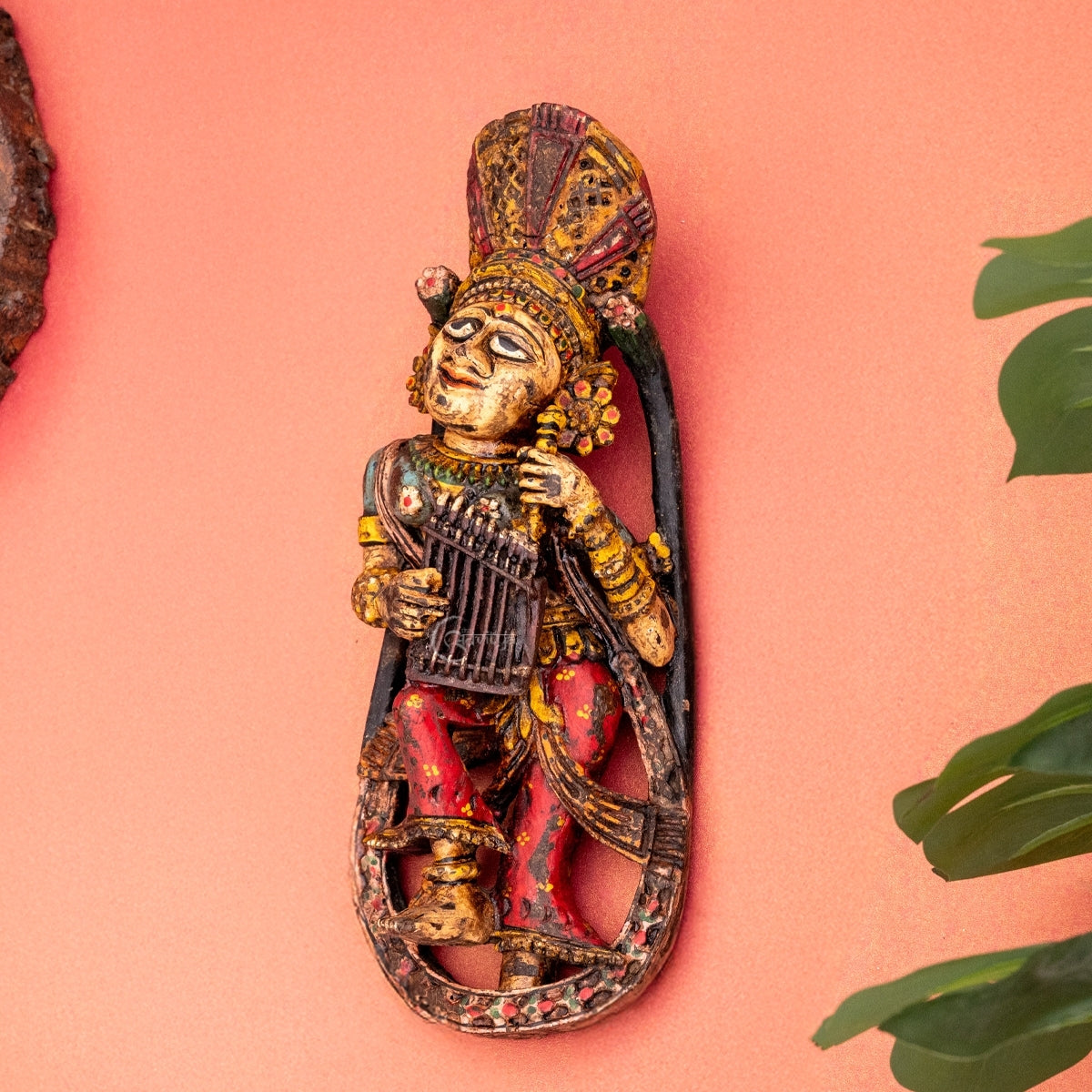 Wooden Dhokra Art Wall Art