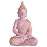 Resin Lord Gautama Buddha Decorative Statue (Pastel Pink)