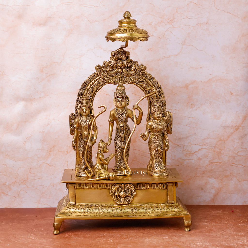 Sita Ram,rancahndra,Rama Lakshman Sita, Ram sita with Hanumaan,Brass Handcrafted Ram Darbar on Singhasan