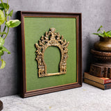 Brass Prabhavali with South Indian Single Fabric Frame