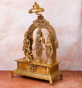 Sita Ram,rancahndra,Rama Lakshman Sita, Ram sita with Hanumaan,Brass Handcrafted Ram Darbar on Singhasan