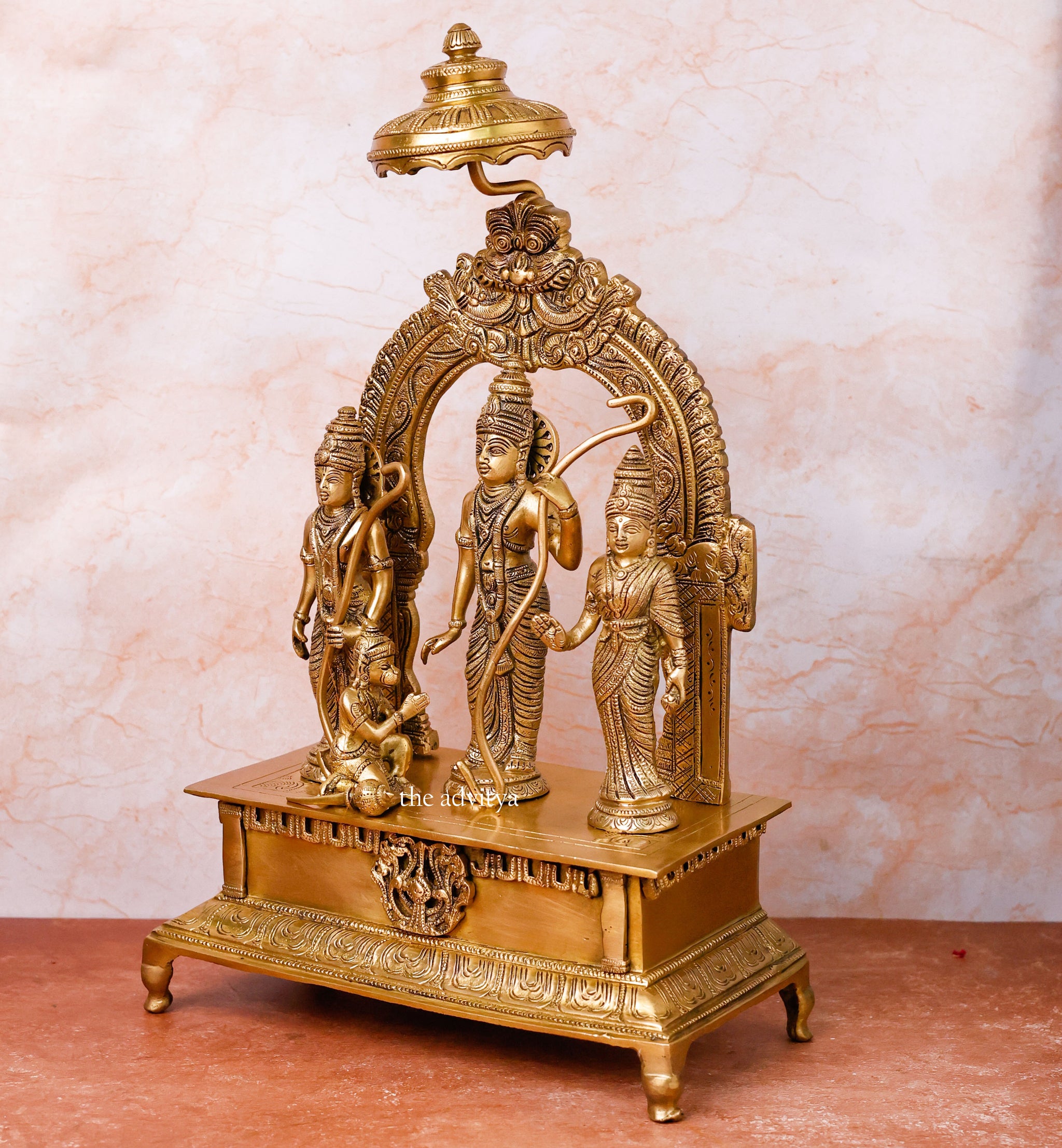 Sita Ram,rancahndra,Rama Lakshman Sita, Ram sita with Hanumaan,Brass Handcrafted Ram Darbar on Singhasan