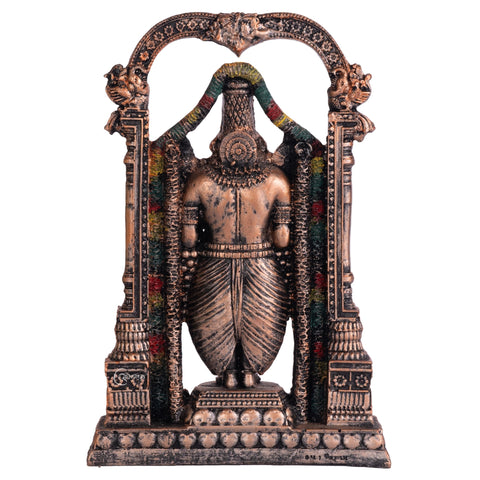 Resin Lord Venkateswara Balaji Statue in Bronze Finish