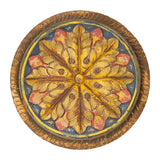 Mandala hand-painted wooden plate