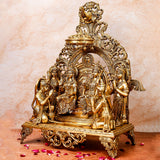 Brass Ram Darbar Statue on Singhasan Superfine