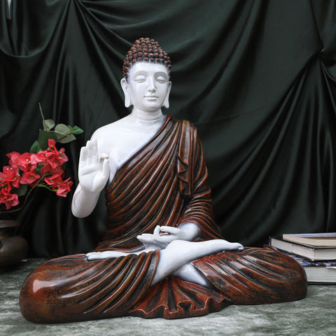 Resin Big Brown Buddha Statue