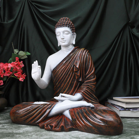 Resin Big Brown Buddha Statue