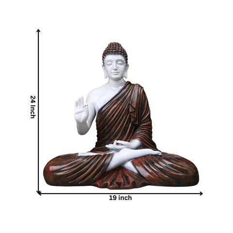 Resin Big Brown Buddha Statue