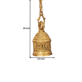 Brass  Laxmi Wall Hanging  Bell