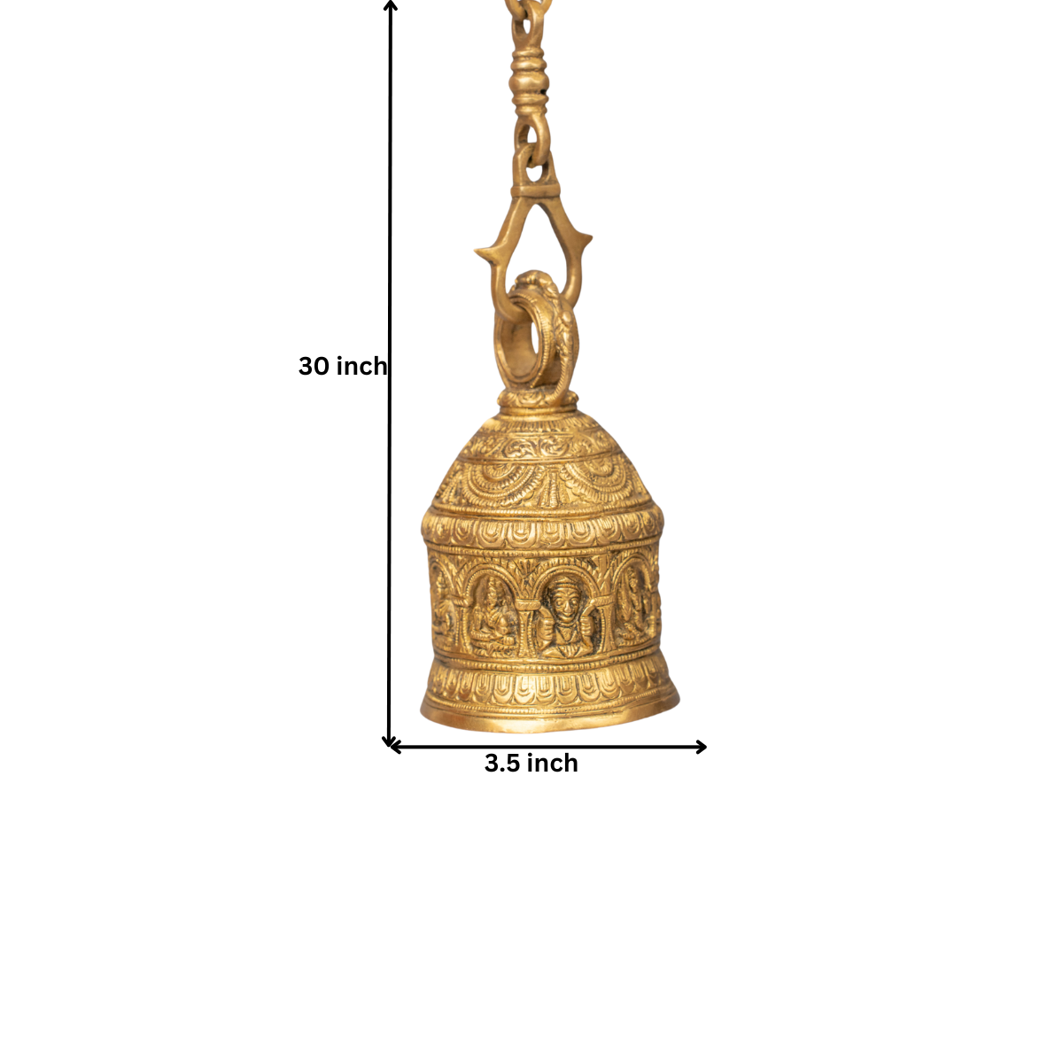 Brass  Laxmi Wall Hanging  Bell