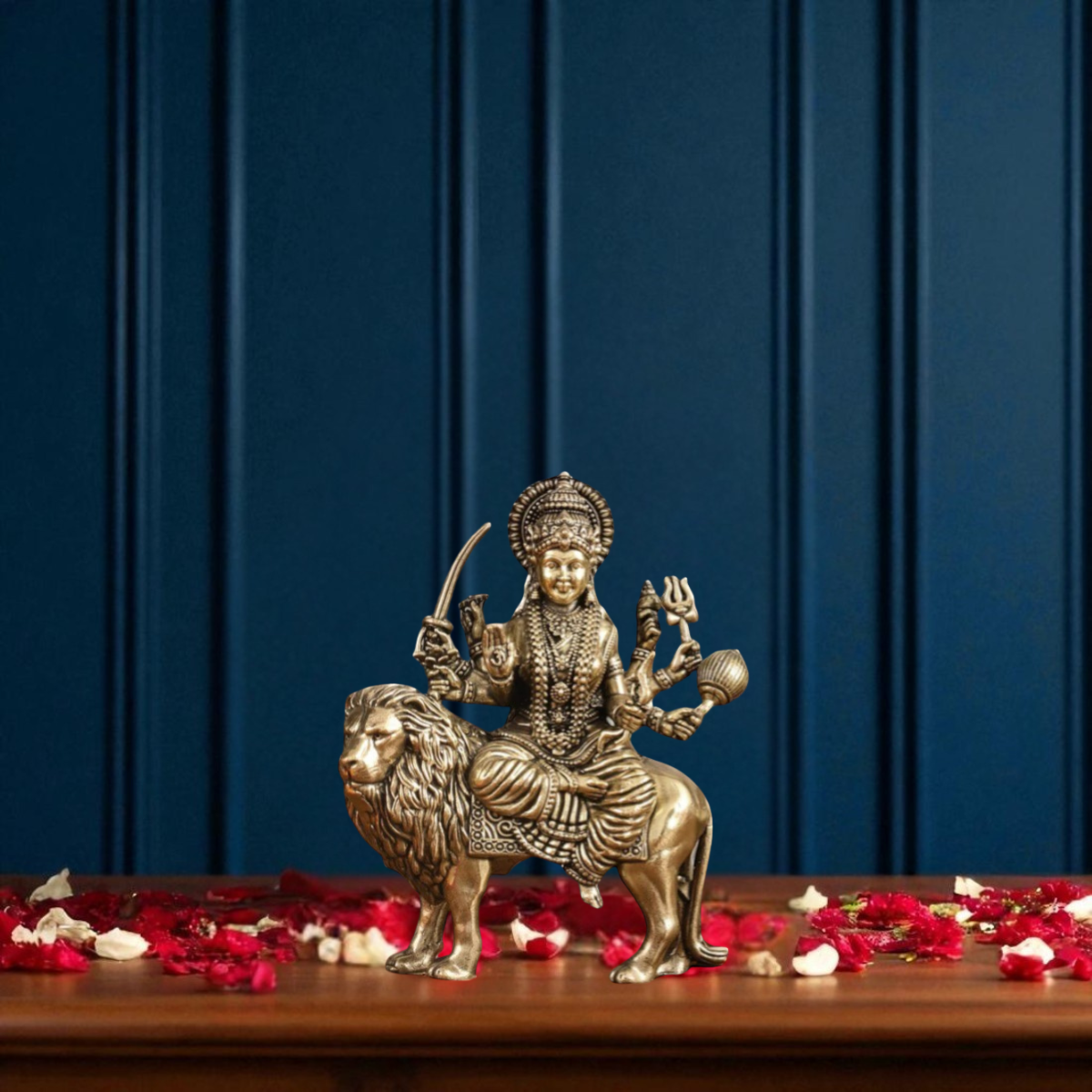 Superfine Brass Durga/Mata Rani Idol ( Small)