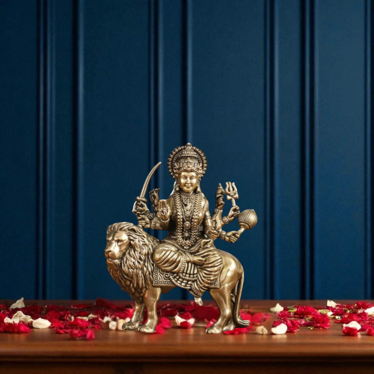 Superfine Brass Durga/Mata Rani Idol ( Small)