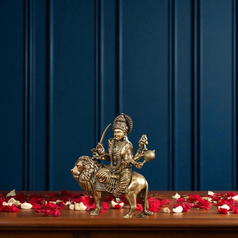 Superfine Brass Durga/Mata Rani Idol ( Small)