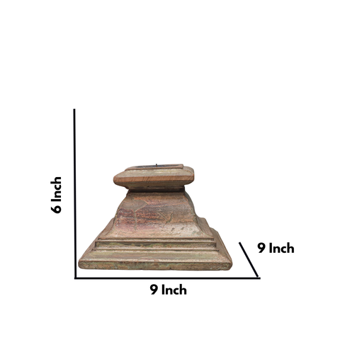 Antique Wood Candle Stand