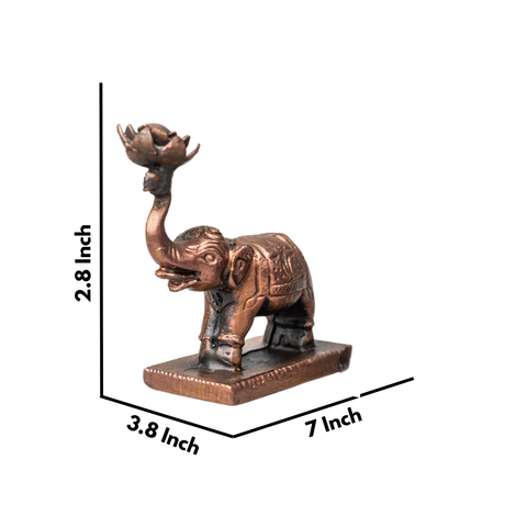 Copper Elephant Pair