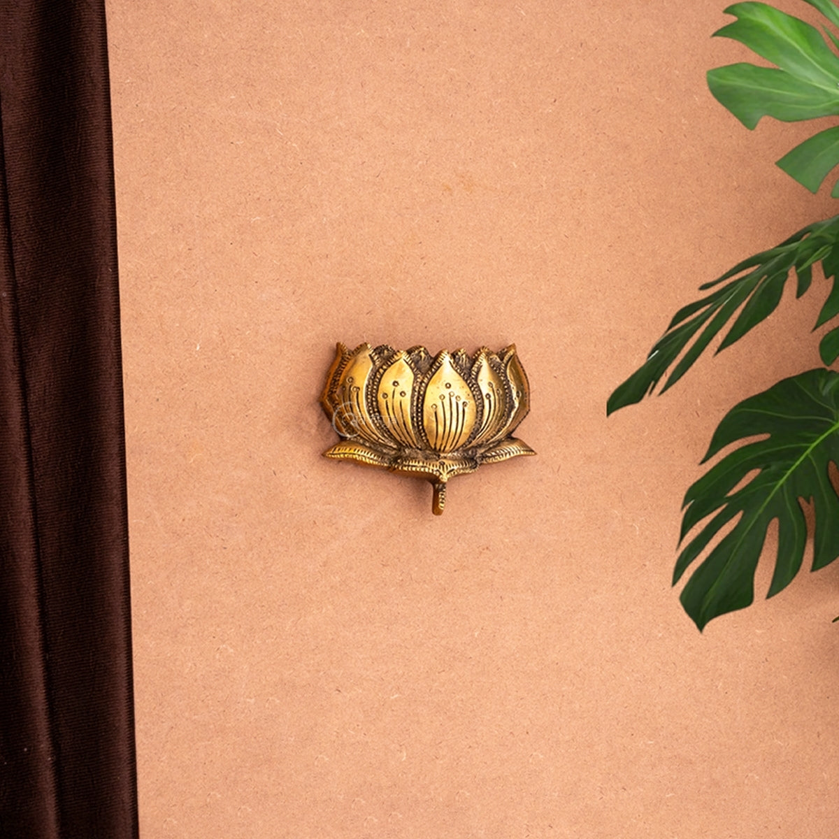 Brass Lotus Wall Hanging (Pair)