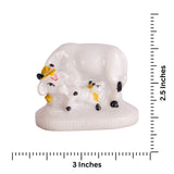 Marble Dust Cow with Calf Statue