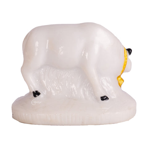 Marble Dust Cow with Calf Statue