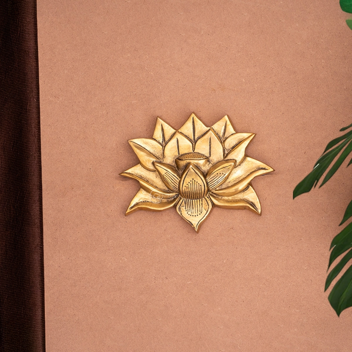 Brass Lotus/Kamal Wall Hanging (Pair)