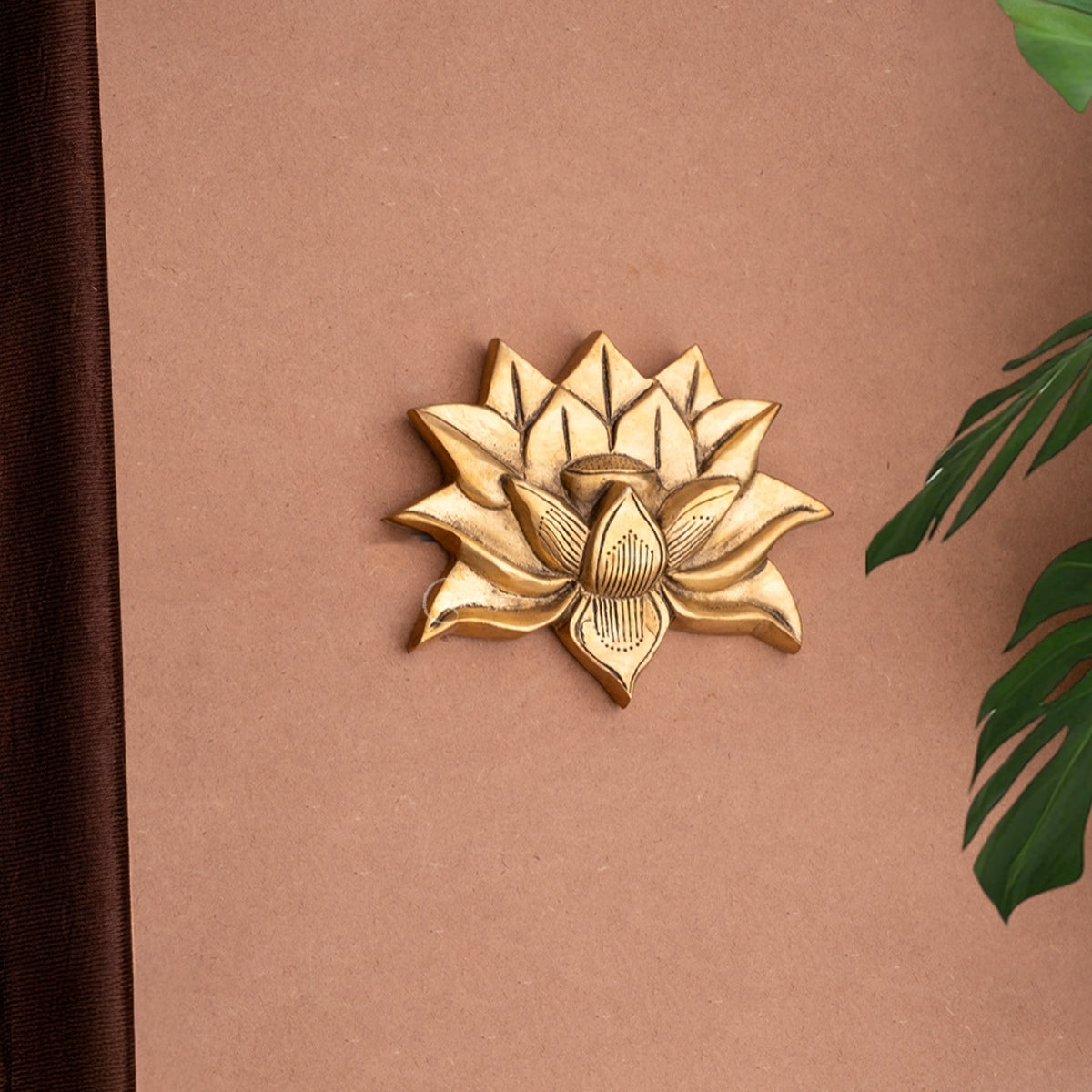 Brass Lotus/Kamal Wall Hanging (Pair)
