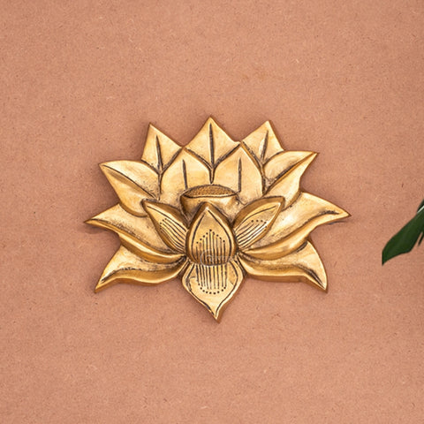 Brass Lotus/Kamal Wall Hanging (Pair)