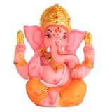 Ganesha Idol in Orange Resin