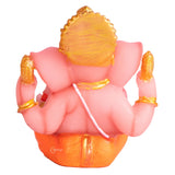 Ganesha Idol in Orange Resin