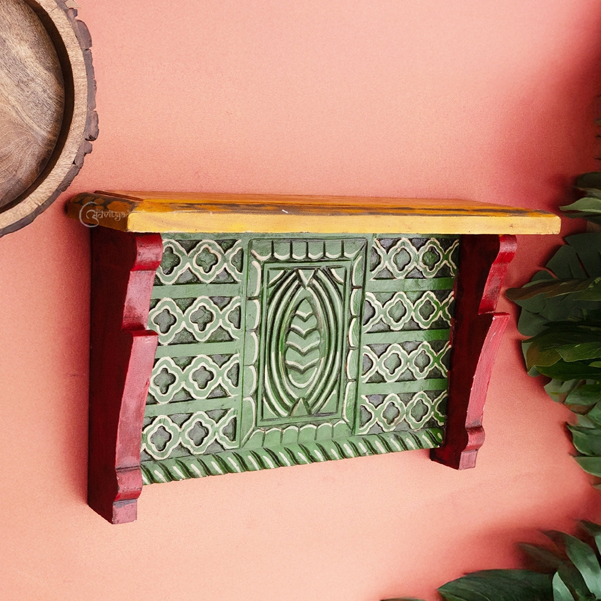 Wooden Hanpainted Wall Panel