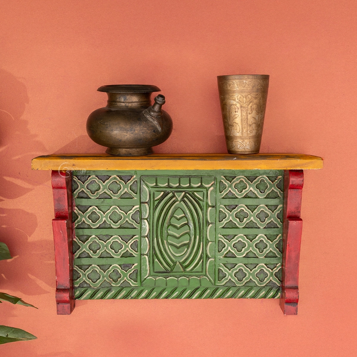 Wooden Hanpainted Wall Panel