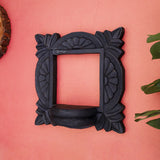 Wooden Carved Handpainted Black Bracket