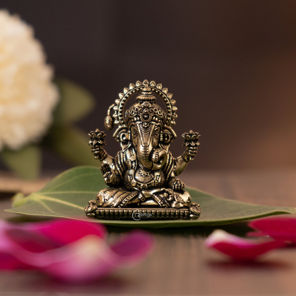Superfine Brass Small Ganesha Idol