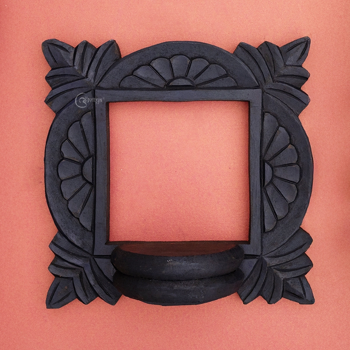 Wooden Carved Handpainted Black Bracket