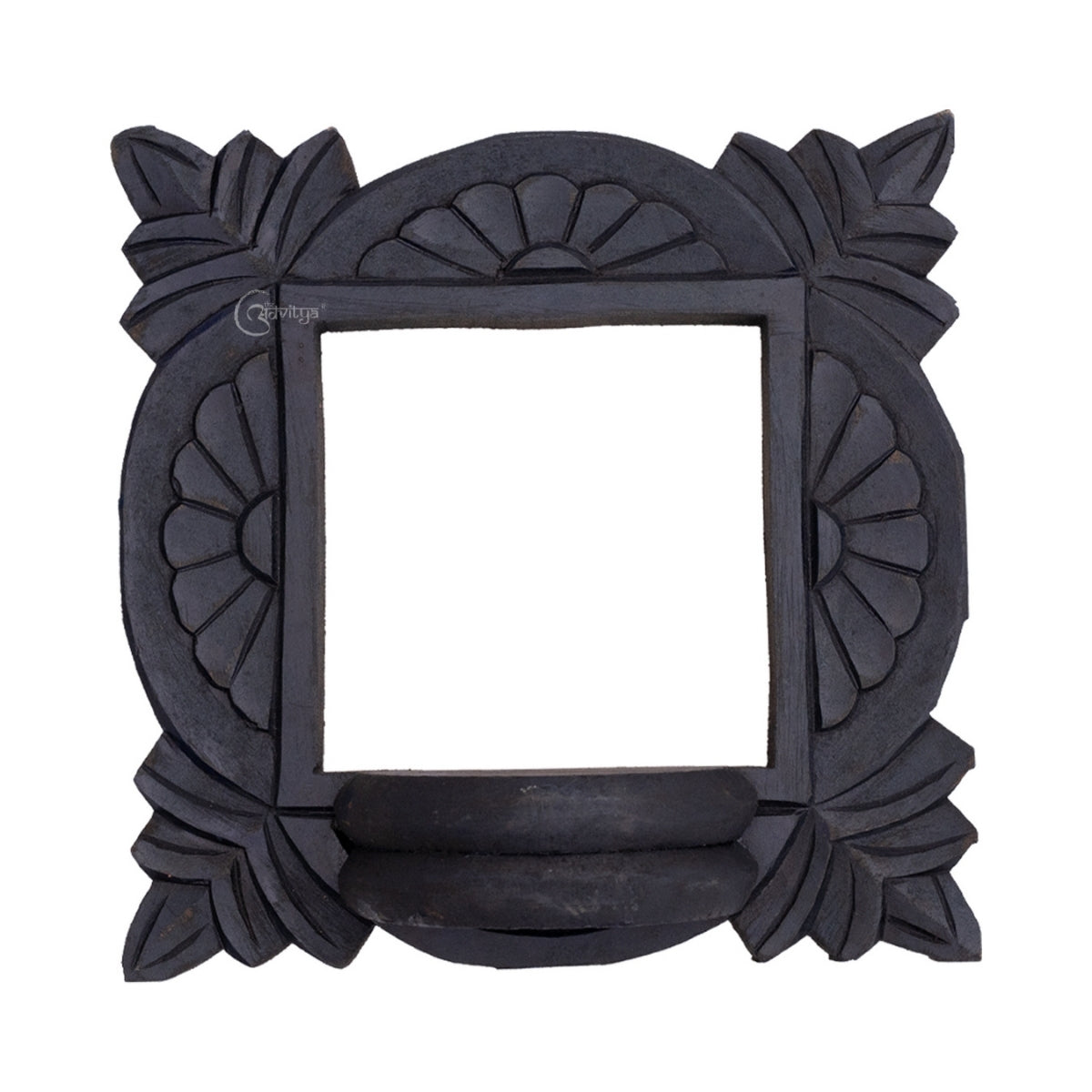 Wooden Carved Handpainted Black Bracket