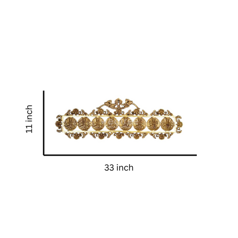 Brass Ashtalakshmi Wall Hanging Frame/Eight Forms of Goddess Lakshmi
