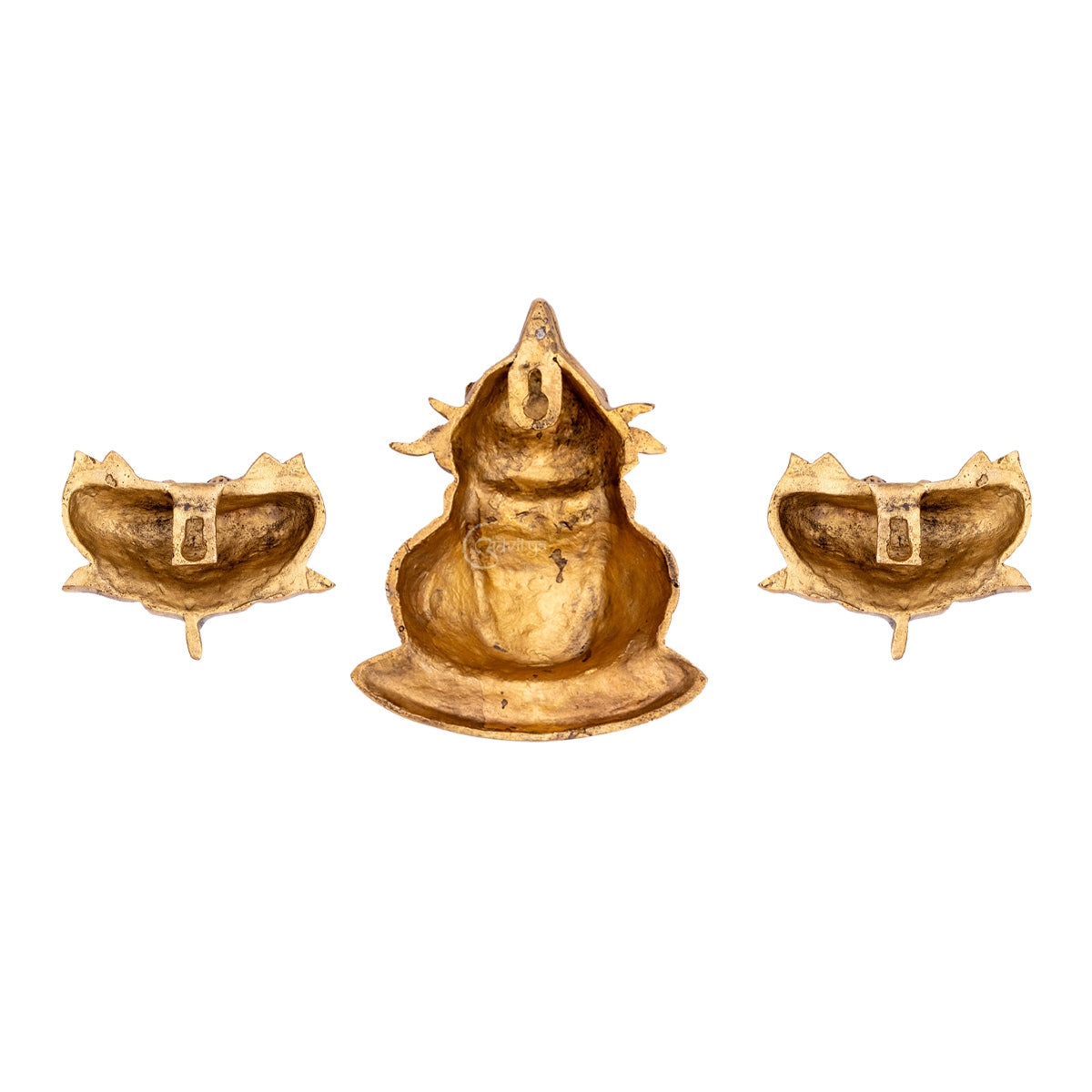 Brass Kalash With Lotus Wall Hanging