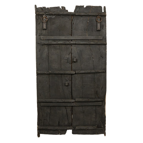 Antique Wooden Door with Manuscript (White)