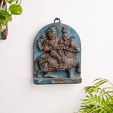 Vintage Wood Wall Hanging Of Ayyanar