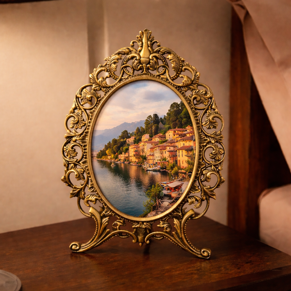 Photo Frame | Europeon Design | Golden Finish | Table Decor - 10.5 X 15.5 Inches