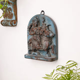 Vintage Wood Wall Hanging Of Ayyanar