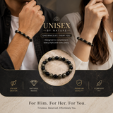 Natural Pyrite & Onyx Bracelet for Wealth, Protection & Confidence