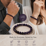Natural Amethyst Bracelet for Inner Peace, Mental Clarity & Spiritual Protection