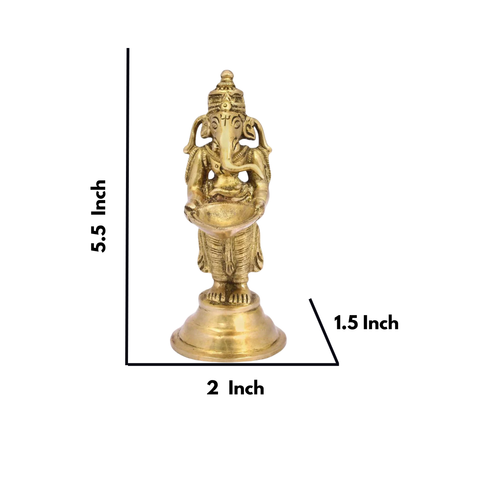 Lord Ganesha Aarti with 1 Diya