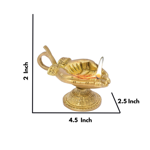 Hand Shape Oil Lamp/Diya