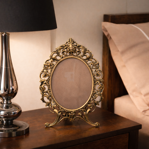 Photo Frame | Europeon Design | Golden Finish | Table Decor - 10.5 X 15.5 Inches