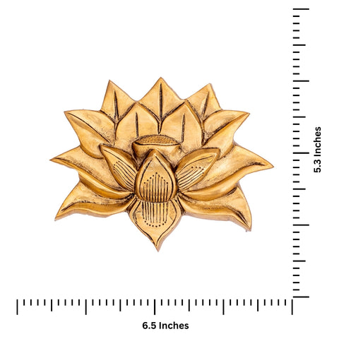 Brass Lotus/Kamal Wall Hanging (Pair)