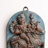 Vintage Wood Wall Hanging Of Ayyanar