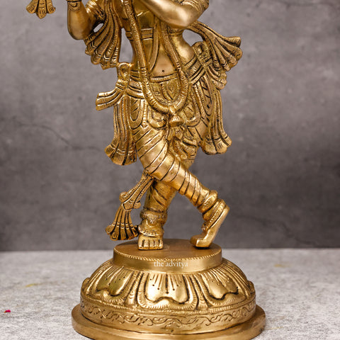 Vasudeva,Shyam,Nandakishore,Murari,Madhvav, Mukunda,Keshava,Hary,Hari,Govnda, Brass Antique Lord Krishna