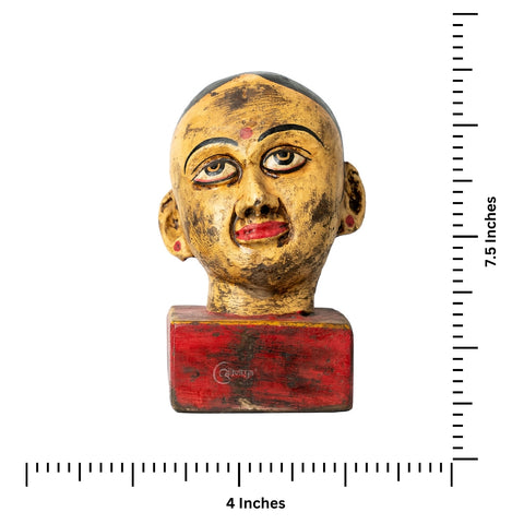 Lady Face Wooden Sculpture