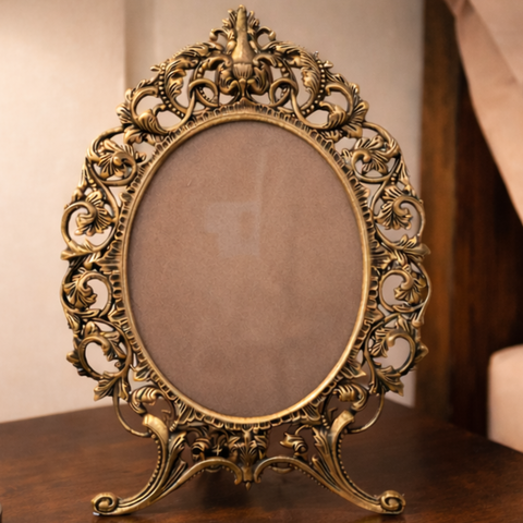 Photo Frame | Europeon Design | Golden Finish | Table Decor - 10.5 X 15.5 Inches