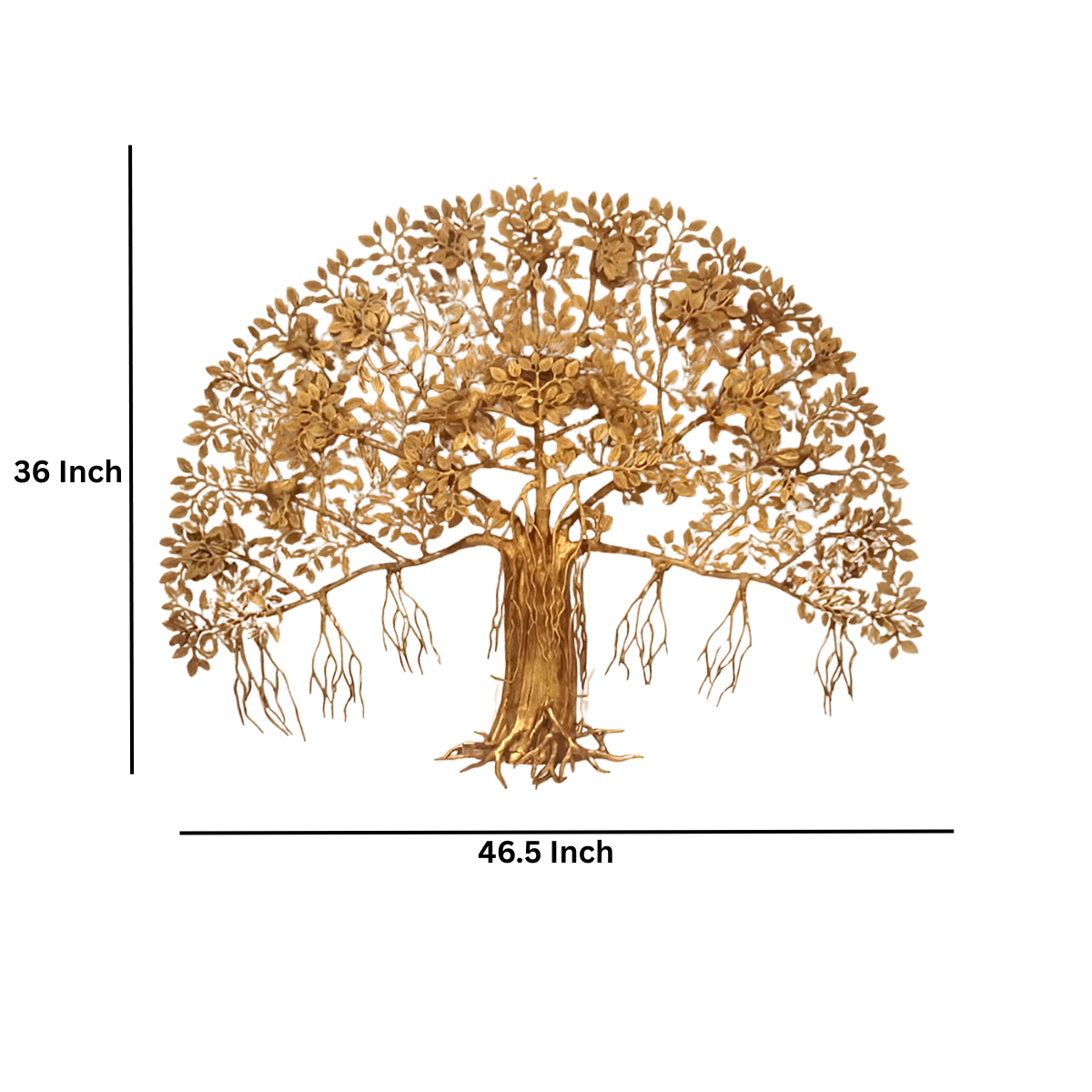 Brass Large Wall Hanging Tree